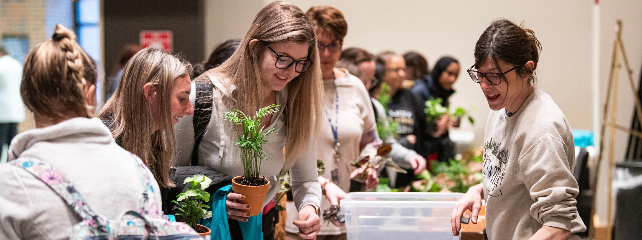 Students at well-being summit